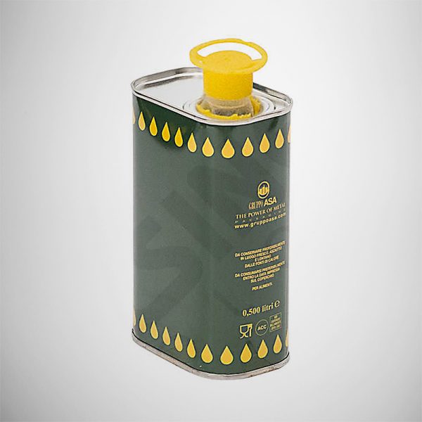 contenitore in b.s. cl. 50 verde con olive