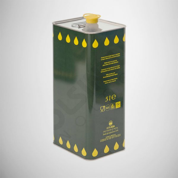 contenitore in b.s. lt. 5 verde con olive
